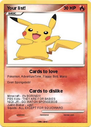 Pokemon Your list!