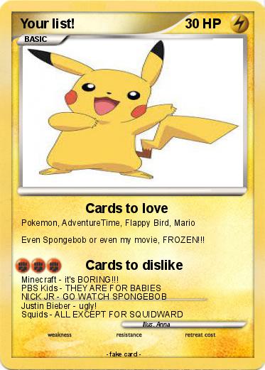 Pokemon Your list!