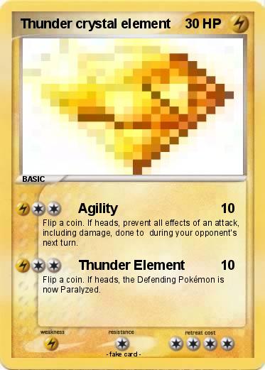 Pokemon Thunder crystal element