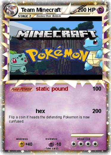 Pokemon Team Minecraft