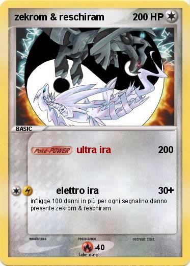 Pokemon zekrom & reschiram