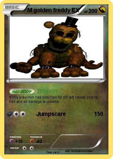 Pokemon M golden freddy EX