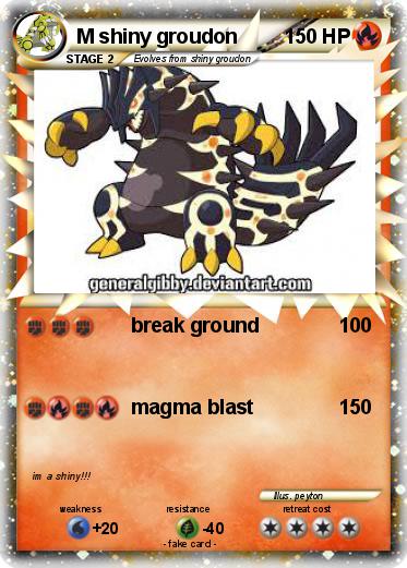 Pokemon M shiny groudon