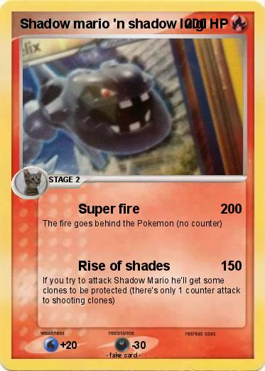 Pokemon Shadow mario 'n shadow luigi