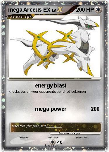 Pokemon mega Arceus EX