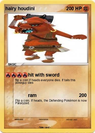 Pokemon hairy houdini