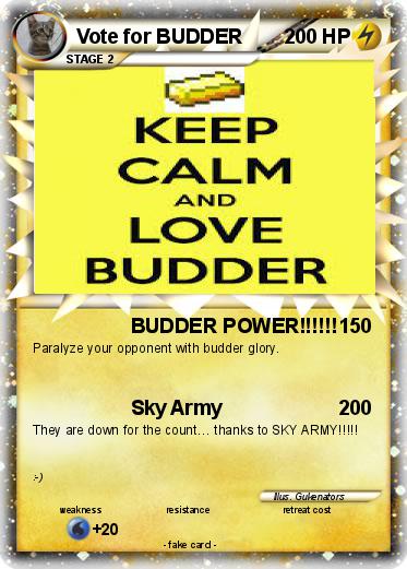 Pokemon Vote for BUDDER