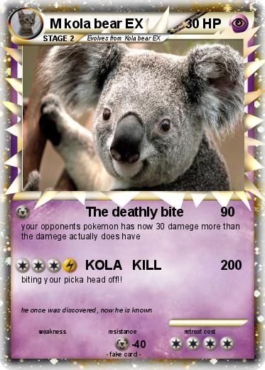 Pokemon M kola bear EX