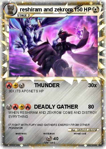Pokemon reshiram and zekrom