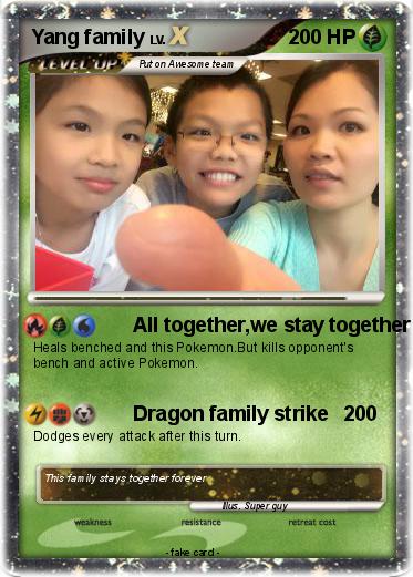 Pokemon Yang family