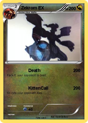 Pokemon Zekrom EX