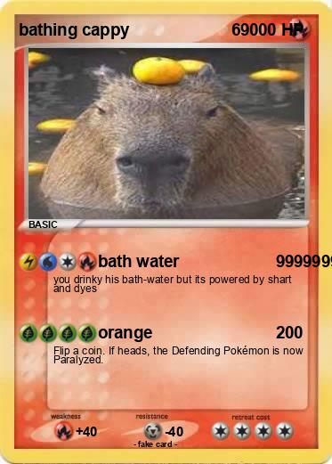 Pokemon bathing cappy