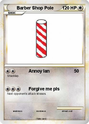 Pokemon Barber Shop Pole