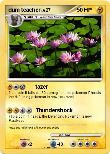 Pokemon dum teacher