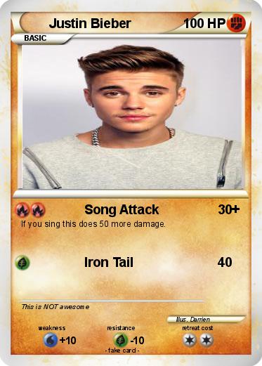 Pokemon Justin Bieber