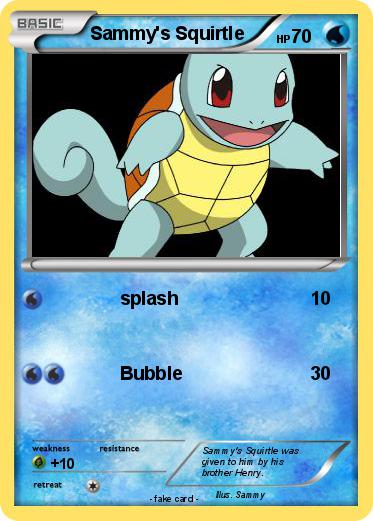 Pokemon Sammy's Squirtle
