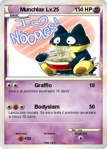 Pokemon Munchlax Lv.25