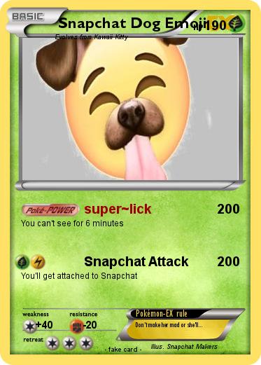 Pokemon Snapchat Dog Emoji