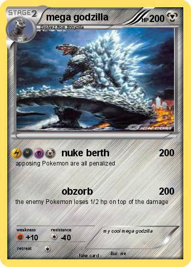 Pokemon mega godzilla