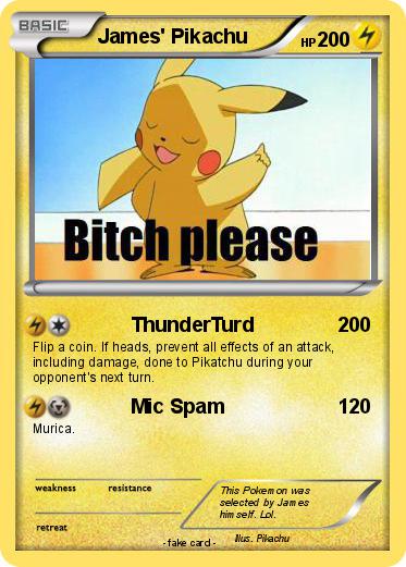 Pokemon James' Pikachu
