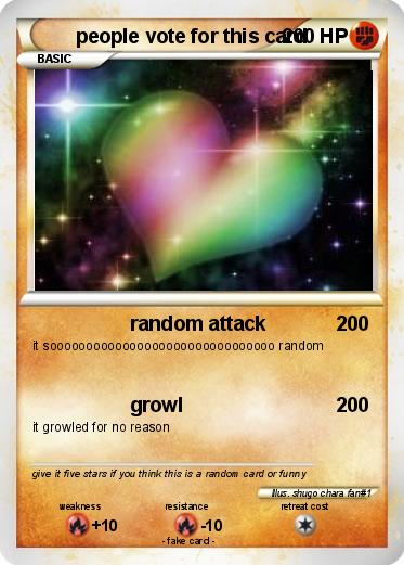 Pokemon people vote for this card