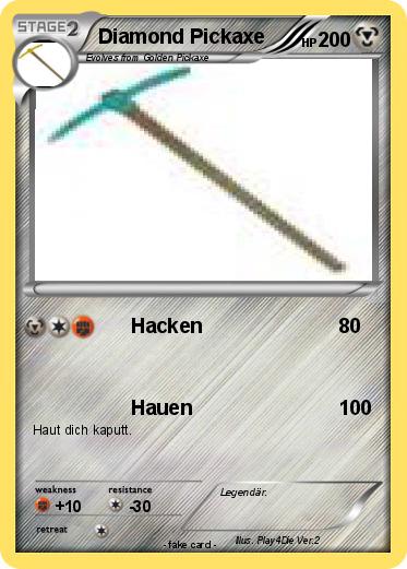 Pokemon Diamond Pickaxe
