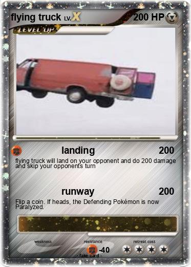 Pokemon flying truck