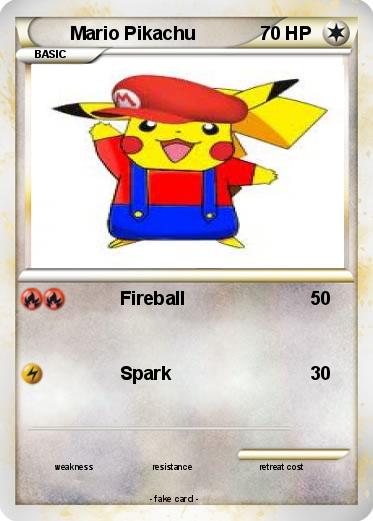 Pokemon Mario Pikachu