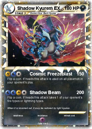 Pokemon Shadow Kyurem EX