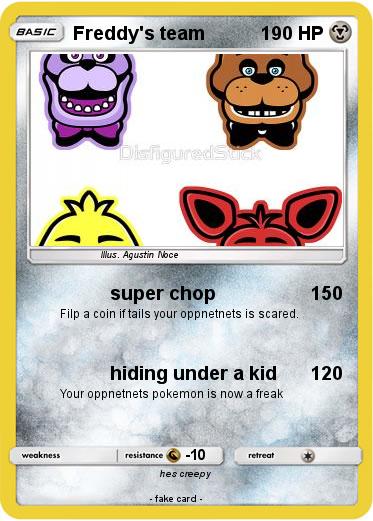 Pokemon Freddy's team