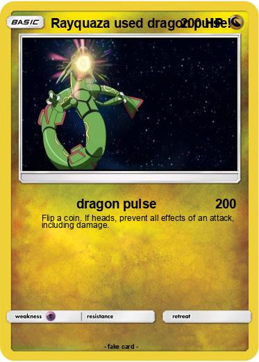 Pokemon Rayquaza used dragon pulse!
