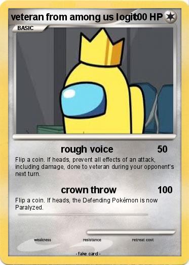 Pokemon veteran from among us logic