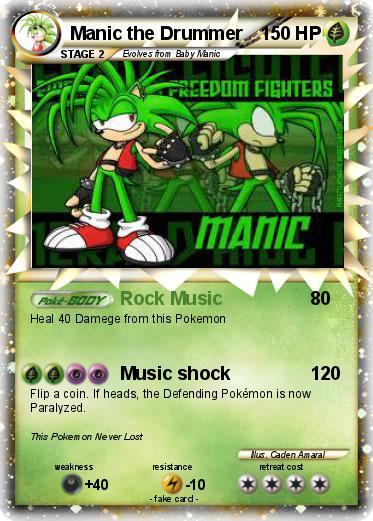 Pokemon Manic the Drummer