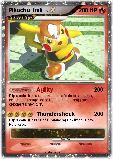 Pokemon Pikachu limit
