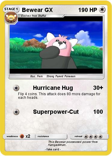 Pokemon Bewear GX