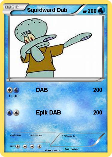 Pokemon Squidward Dab