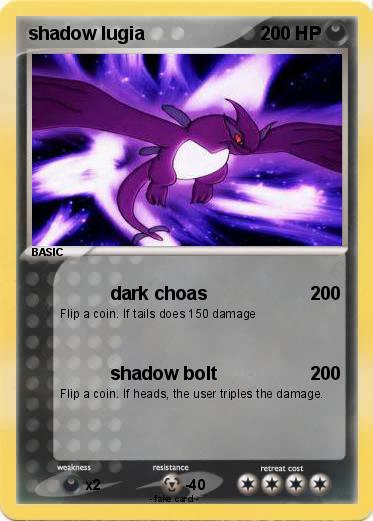 Pokemon shadow lugia