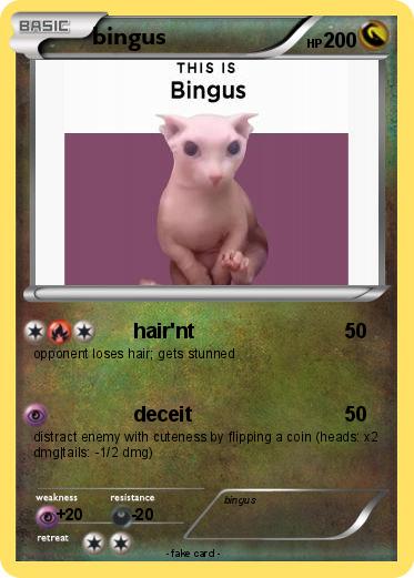 Pokemon bingus