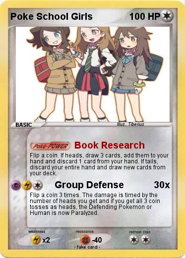 Pokemon Poke School Girls
