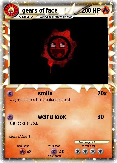 Pokemon gears of face