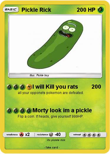 Pokemon Pickle Rick