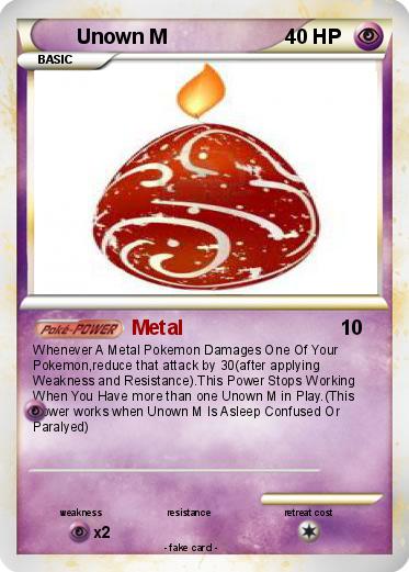 Pokemon Unown M