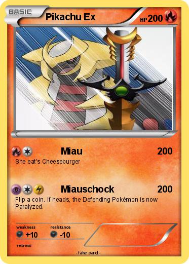 Pokemon Pikachu Ex