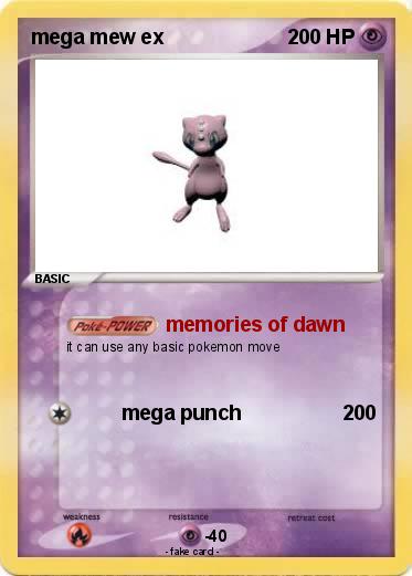 Pokemon mega mew ex