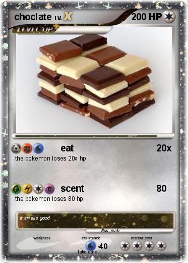 Pokemon choclate