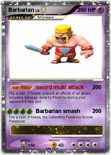 Pokemon Barbarian