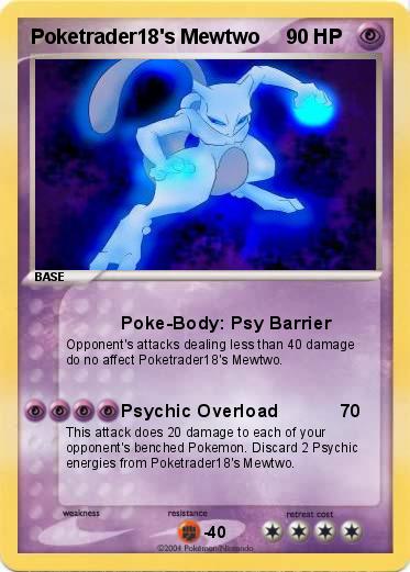 Pokemon Poketrader18's Mewtwo