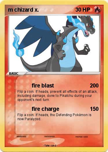Pokemon m chizard x.