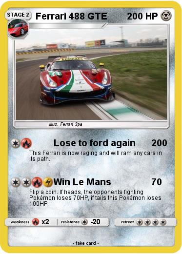 Pokemon Ferrari 488 GTE