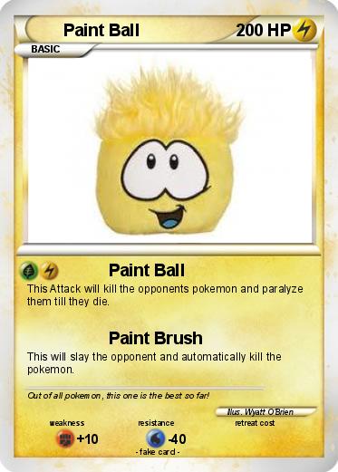 Pokemon Paint Ball